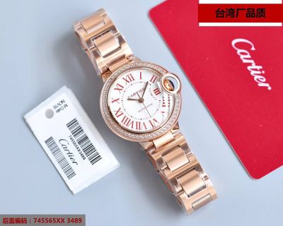 TW Factory Cartier NH05 Movement Sapphire Fisheye Glass Steel  Strap 33MM Watch